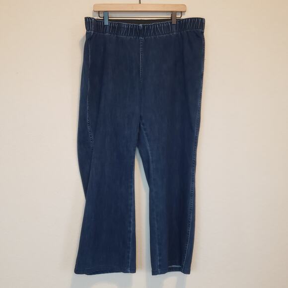 Soft Surroundings Pull On Straight Leg Jean Plus 2x Petite - Picture 1 of 7